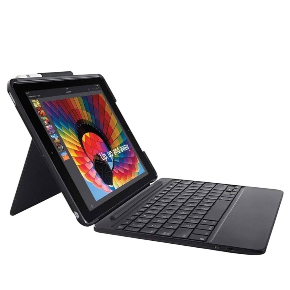Logitech Slim Folio Bluetooth Keyboard Case for iPad Black 920-009017